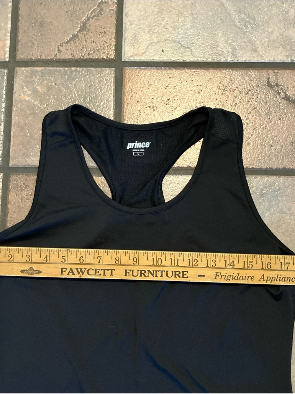 Prince Black Racerback Performance Tank Top - Picture 6 of 7